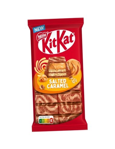 Tableta de Chocolate Kit Kat de caramelo salado 99gr 1ud