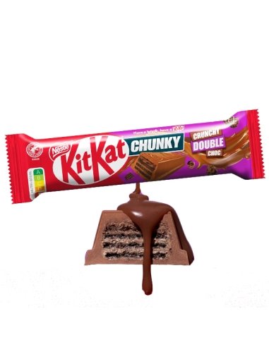 Chocolatina Chunky Kit Kat Doble chocolate 40gr 24uds Nestlé