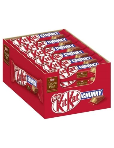 Chocolatina Chunky Kit Kat Original 40gr 24uds Nestlé