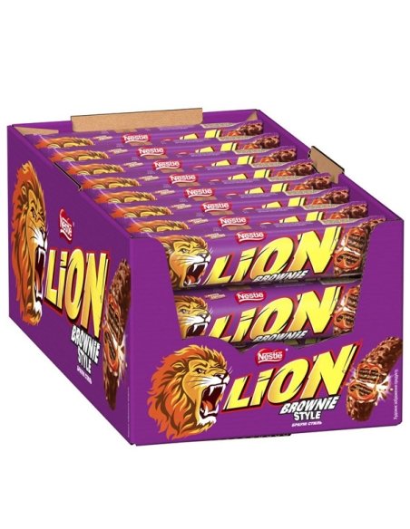Chocolatina Barrita Lion Brownie 42gr 24uds Nestlé