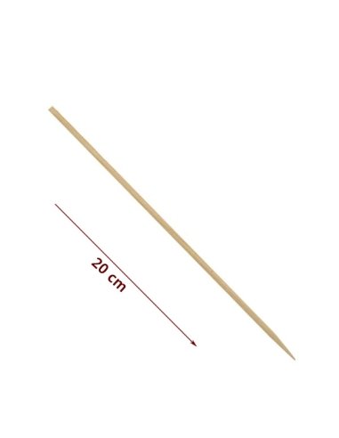 Palillos redondos para Brochetas alimentación 20cm 100uds