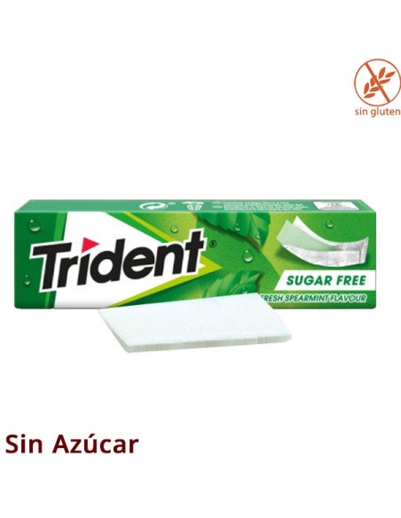 Chicle Trident en Lámina sabor Hierbabuena 24 paquetes