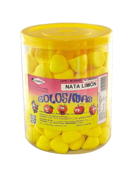 Nubes Merengue Limón y Nata amarillos 150uds Chuches Golmasa