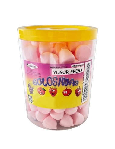 Nubes Merengue Yogur Fresa rosa 150uds Chuches Golmasa