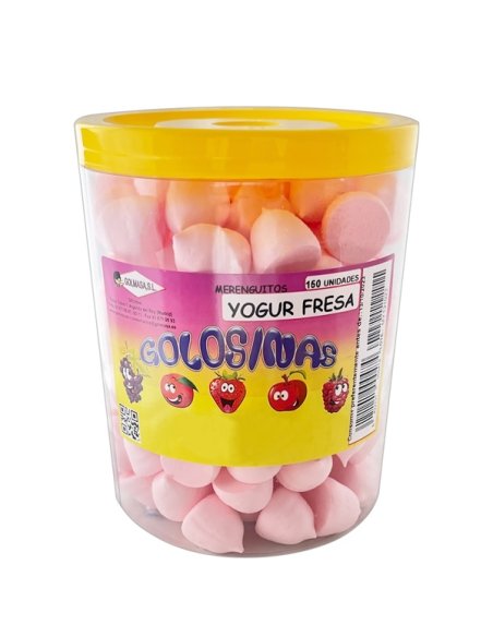 Nubes Merengue Yogur Fresa rosa 150uds Chuches Golmasa
