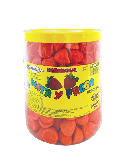 Nubes Merengue Fresa y Nata rojo 150uds Chuches Golmasa