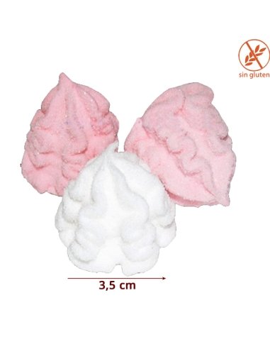 Nubes ácido Golmallows rosa y blanco 100uds chuches Golmasa