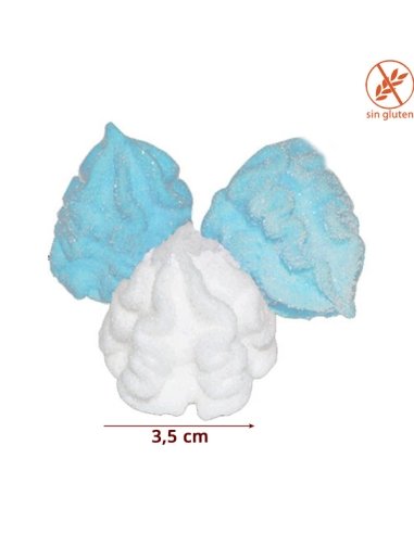 Nubes ácidos Golmallows Azules y blancos 100uds Golmasa