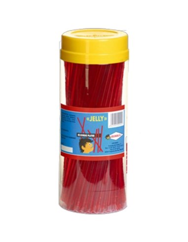 Cañas Gelatina de Fresa Grande 160uds chuches Golmasa