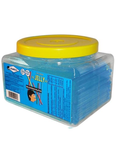 Cañas Gelatina Blue azul sabor Cola 200uds Chuches Golmasa