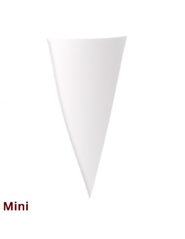 Bolsas Pequeñas Cono Transparente 100uds vacías para chuches 18x30cm