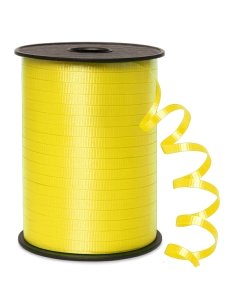 Bobina de Cinta plástico para regalos Amarilla 5mm 500 Metros