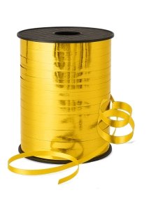 Bobina de Cinta metalizada Dorada para regalos 5mm 500 Metros