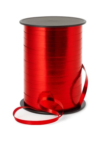 Bobina de Cinta metalizada Roja para regalos 5mm 500 Metros