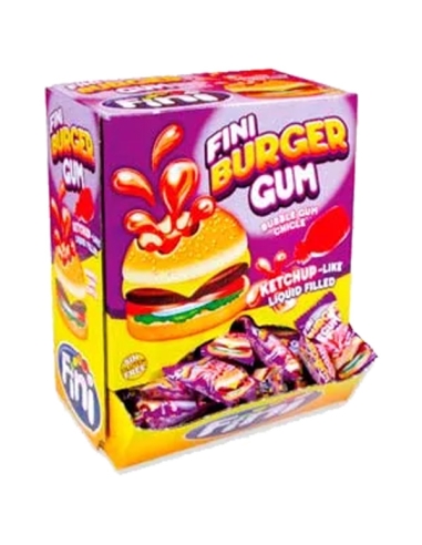 Chicles rellenos con forma Burger 200uds Fini Golosinas