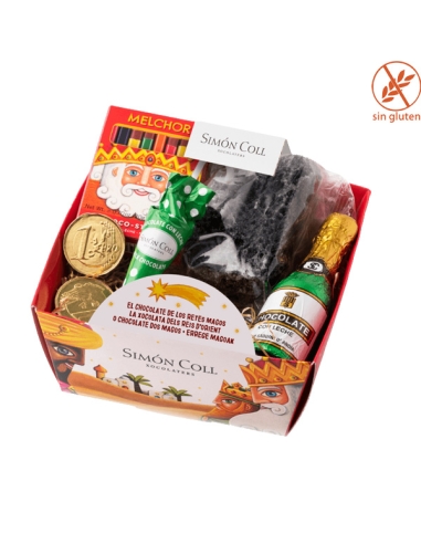 Cesta Chocolate Navidad 106gr Simón Coll