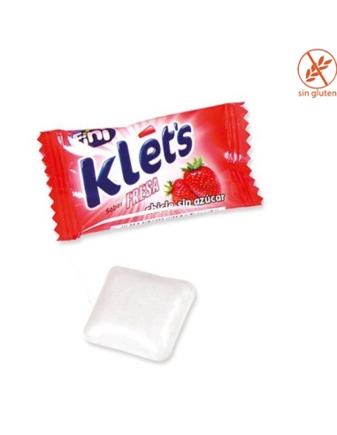 Chicles sin azúcar Klet's sabor Fresa 200uds Fini Golosinas