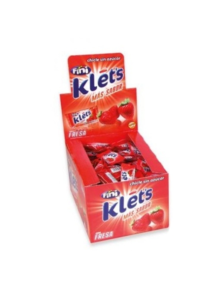 Chicles sin azúcar Klet's sabor Fresa 200uds Fini Golosinas