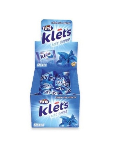 Chicles sin azúcar Klet's sabor Menta 200uds Fini Golosinas