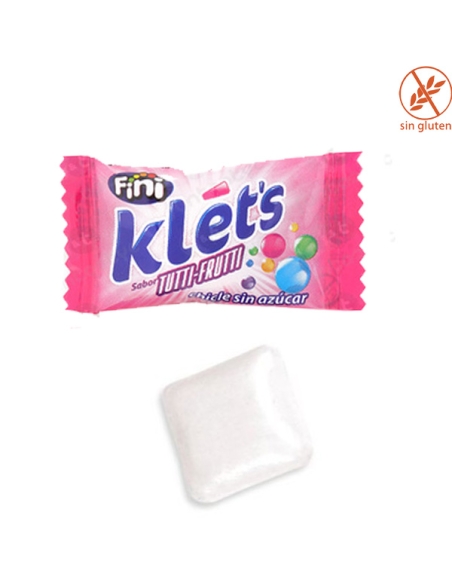 Chicles sin azúcar Klet's sabor Tuttifrutti 200uds Fini Golosinas