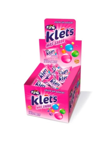 Chicles sin azúcar Klet's sabor Tuttifrutti 200uds Fini Golosinas
