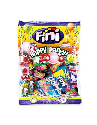 Bolsa Chuches surtidas envueltas Happy Party 500Gr Fini Golosinas