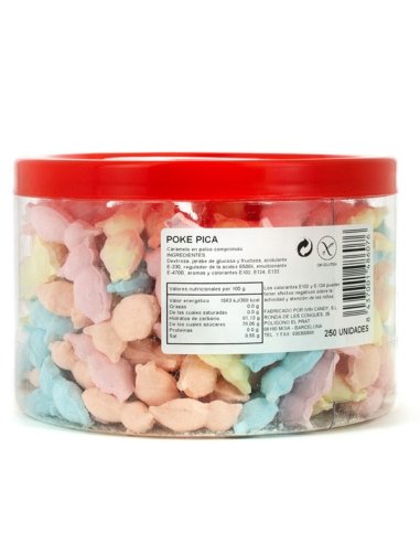 Caramelo Comprimido Poke Pica 250uds Ivincandy Golosinas