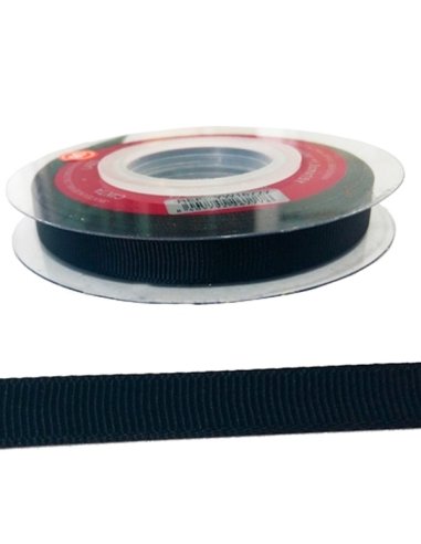 Cinta Tela Lazo Negro para detalles de Halloween 1cm 14mts
