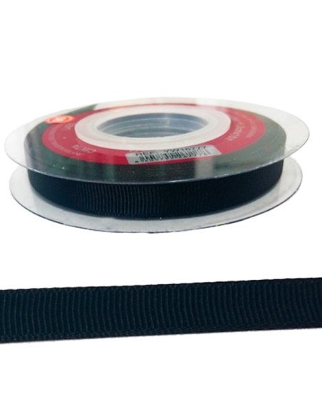 Cinta Tela Lazo Negro para detalles de Halloween 1cm 14mts