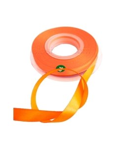 Cinta Tela Raso Naranja 1cm 22mts