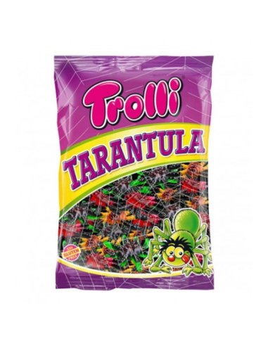Chuches Halloween Tarántulas de goma 1Kg Trolli (77 uds aprox)