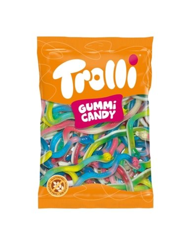 Chuches Halloween Culebras Serpientes Brillo 1Kg Trolli (77uds Aprox)