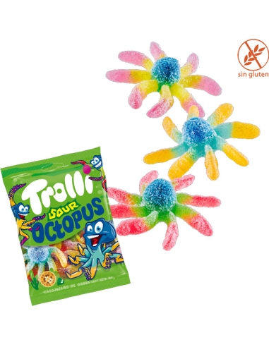 Chuches Pulpos pica goma 12 bolsitas 100gr Trolli golosinas