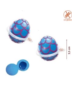 Chuches Bolas Moras rellenas Blue Raspberry goma 75uds Trolli Golosinas