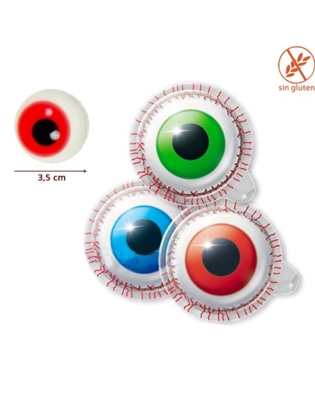 Chuches Ojos Rellenos Cojonudos de Goma 85uds Trolli Golosinas