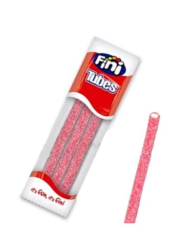 Regaliz Bolsitas Fini Tubes Rellenitos Pica Fresa 50uds