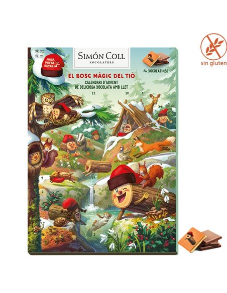 Calendari Advient Xocolata El Bosc Màgic del Tió 120gr Simón Coll