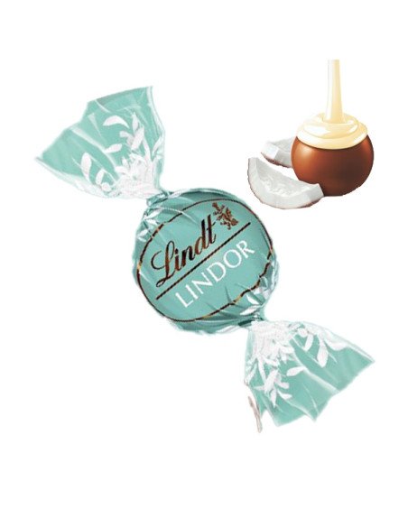 Bombones Lindor Crema COCO 2Kg (160uds) Lindt a granel