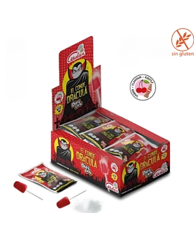 Sobres Pica Pica Drácula Cereza y Cola 40uds Caramelos Cerdán