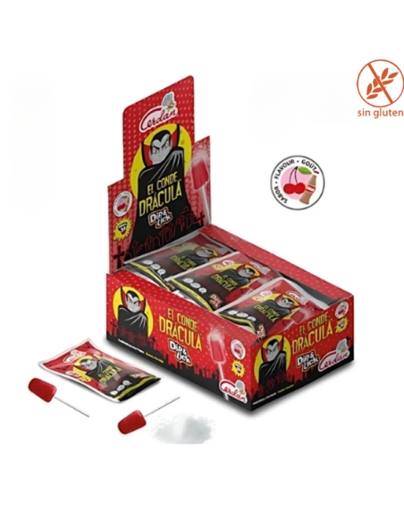 Sobres Pica Pica Drácula Cereza y Cola 40uds Caramelos Cerdán
