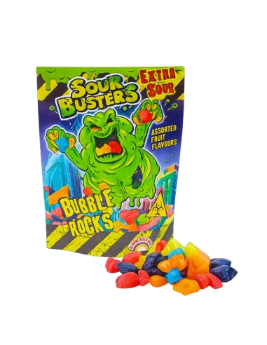 Sobres Caramelos ácidos Sour Busters Rocks 50g 12uds Cool Candies