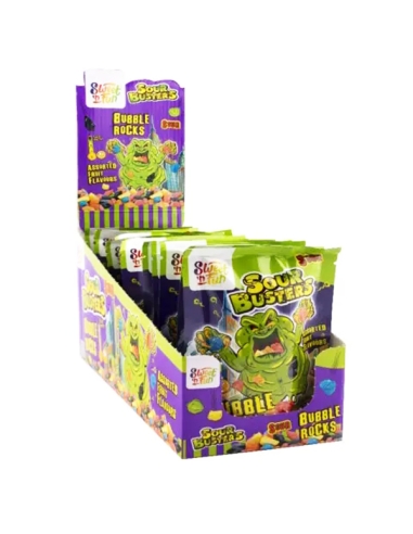Sobres Caramelos chicles ácidos Sour Busters Rocks 50g 12uds Cool Candies