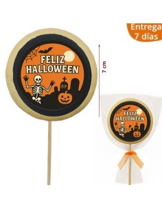Piruletas Galletas Redondas Halloween genéricas 1ud