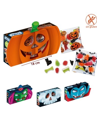 Cajita Chuches Halloween 80gr 1ud Vidal Golosinas
