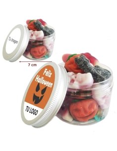 Bote de Chuches Hallloween goma 150Gr Personalizado