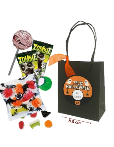 Bolsita Negra Dulces Halloween Personalizada