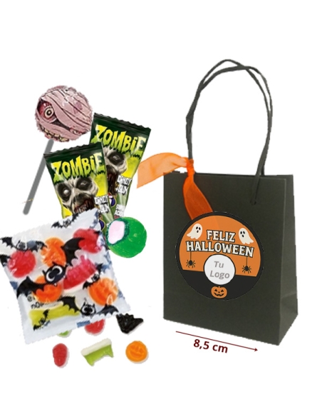 Bolsita Negra Dulces Halloween Personalizada