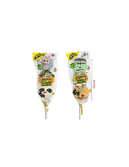 Piruletas Nubes chuches Halloween Scary Party 35gr 24uds Johny Bee
