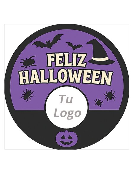 Tarro Chuches Naranjas y Negras de Halloween 350Gr personalizable