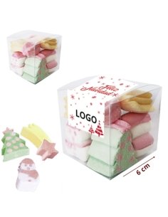 Detalle regalo Cajita 5 chuches Nubes de Navidad Personalizada 1ud